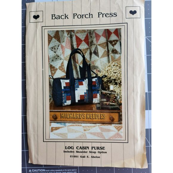 Pattern Log Cabin Purse or Shoulder bag Instructions B17 - Picture 1 of 2